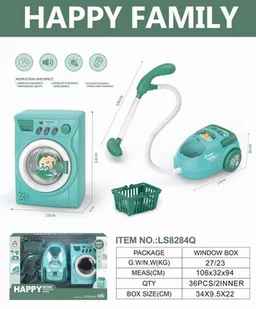 Zestaw odkurzacz i pralka - Maksik - Zabawki AGD - miniaturka - grafika 1