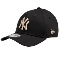 Czapki męskie - New Era League Essentials 39THIRTY New York Yankees Cap 60435258, Mężczyzna, Czapka z daszkiem, Beżowy - miniaturka - grafika 1