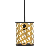 Lampy sufitowe - Lampa wisząca Felix - kolor złoty, Czarny - HK/FELIX/MP - miniaturka - grafika 1