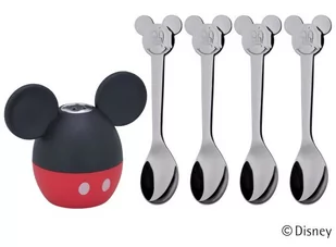 WMF Disney Mickey Mouse shaker zestaw, 5-częściowy, solniczka z 4 łyżka, Cromargan stal nierdzewna polerowana, nadaje się do mycia w zmywarce 1296396040 - Pojemniki na przyprawy - miniaturka - grafika 2