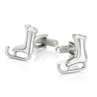 Spinki do mankietów i krawatów - Spinki do mankietów Łyżwy KC-777 Onyx-Art London - miniaturka - grafika 1