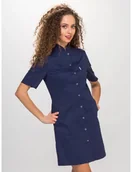 Odzież medyczna - Sukienka medyczna ELDAN LENA FLEX rękaw KRÓTKI - miniaturka - grafika 1