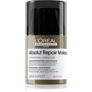 Loreal Absolut Repair Molecular, maska wzmacniająca strukturę włosów, bez spłukiwania, 50ml - Maski do włosów - miniaturka - grafika 1