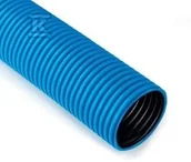 Kanały kablowe - Rura karbowana w kręgach średnica 50mm QRK 50/50 FLEX NIEBIESKA 450N - miniaturka - grafika 1