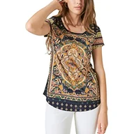 Koszulki i topy damskie - Lucky Brand Koszulka damska, Granatowy multi, XL - miniaturka - grafika 1
