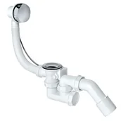 Syfony - Syfon wannowy korek automatyczny pokrętło chrom - miniaturka - grafika 1