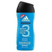 Kosmetyki do kąpieli - Adidas 3in1 After Sport 250ml M Żel pod prysznic 31758 - miniaturka - grafika 1