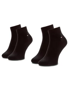 Tommy Hilfiger Zestaw 2 par niskich skarpet męskich 342025001 Czarny - Skarpetki męskie - miniaturka - grafika 1
