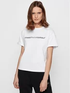 Koszulki i topy damskie - Boss T-Shirt C_EvinaSlogan_Active 50457389 Biały Comfort Fit - miniaturka - grafika 1