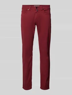 Chinosy o kroju tapered fit z 5 kieszeniami model ‘Lyon’ - Spodnie męskie - miniaturka - grafika 1