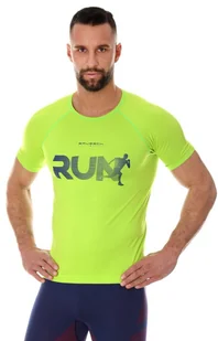 SS13280 koszulka męska Running Air Pro, Kolor zielony neon, Rozmiar 2XL, Brubeck - Koszulki sportowe męskie - miniaturka - grafika 1