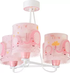 Dalber Elephant lampa wisząca 3-punktowa różowa 61337S 61337S - Lampy sufitowe - miniaturka - grafika 1