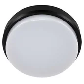 Lampy ogrodowe - Ideus plafon zewnętrzny LED Aron C 12W 1200lm 4000K czarny 17,5cm IP65 03800 03800 - miniaturka - grafika 1