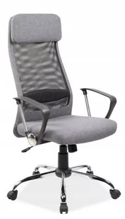 Fotel biurowy, krzesło biurowe Signal Fotel biurowy Q-345 szary krzesło Q345 - Fotele i krzesła biurowe - miniaturka - grafika 1