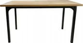 Stoły - kontrast Stół prostokątny do jadalni kuchni VITO 140x80x75 Dąb - miniaturka - grafika 1
