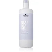 Szampony do włosów - Schwarzkopf Professional Blondme Bond Repair Purple Shampoo szampon fioletowy do włosów blond 1000 ml - miniaturka - grafika 1