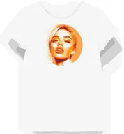 Koszulki i topy damskie - Koszulka damska biała z nadrukiem muzycznym inspiracji w stylu pop XL - miniaturka - grafika 1