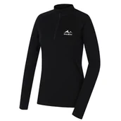 Koszulki sportowe damskie - Damski golf Husky Merow zip L Rozmiar: M / Kolor: czarny - miniaturka - grafika 1