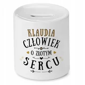 Skarbonki - Skarbonka dla Klaudii na Urodziny Idealny Prezent z Nadrukiem ze Zdjęciem - miniaturka - grafika 1