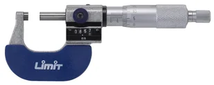 Mikrometr z licznikiem 0-25 mm Limit - Poziomice, łaty, miary - miniaturka - grafika 1