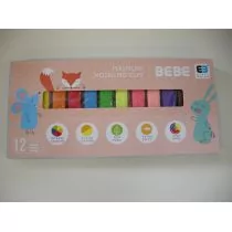 NOSTER Plastelina 12 kolorów B&amp;B Kids Pastel - Artykuły biurowe - miniaturka - grafika 1