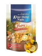 Desery dla dzieci - Prażone orzeszki ziemne w posypce z cytrusowego yuzu chrupiące peanuts 140g - miniaturka - grafika 1