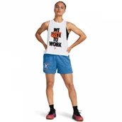 Spodenki damskie - Damskie spodenki treningowe Under Armour Project Rock Underground Terry Shorts - niebieskie - miniaturka - grafika 1