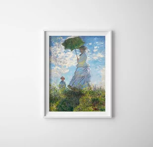 Plakatyw  stylu retro Madame Monet i jej syn Claude Monet - Plakaty - miniaturka - grafika 1