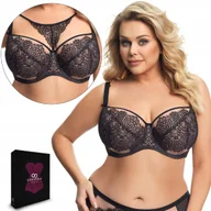 Biustonosze - Biustonosz GORSENIA K677 RAVENNA, czarny, 70L - miniaturka - grafika 1