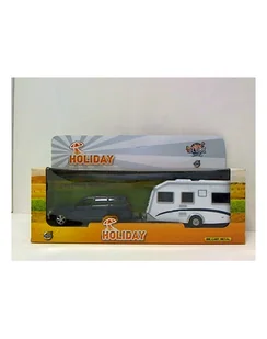 Volvo V70 camping z przyczepą metal w pud. HIPO - Samochody i pojazdy dla dzieci - miniaturka - grafika 1