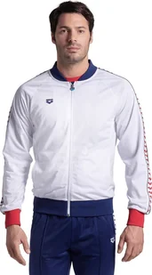 Arena Bluza rozpinana męska sportowa Arena Men's Relax IV Team Jacket White R.M - Bluzy męskie - miniaturka - grafika 1