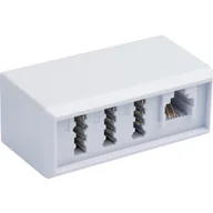 Adaptery i przejściówki - Schwaiger TDA1231 532 TAE-F 2xTAE-N, 1xTAE-F, 1xRJ11 Biały - miniaturka - grafika 1