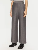 Spodnie damskie - Max Mara Leisure Spodnie materiałowe Foggia 2426786108 Szary Wide Leg - miniaturka - grafika 1