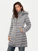 Kurtki damskie - Geox Kurtka puchowa Bettanie W4626H T3122 F1787 Szary Regular Fit - miniaturka - grafika 1