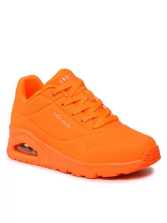 Buty dla dziewczynek - Skechers Sneakersy Night Shades 73667/NORG Pomarańczowy - grafika 1