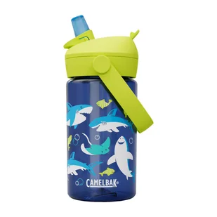 Butelka dla dzieci Camelbak Thrive Flip Straw Kids 400 ml sharks and rays - ONE SIZE - Bidony dla dzieci - miniaturka - grafika 1