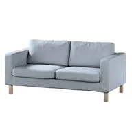 Pokrowce na meble - Dekoria pl pl Pokrowiec na sofę Karlstad 2-osobową nierozkładaną krótki błękitny melanż 165 x 89 x 64 cm Amsterdam 617-704-46 - miniaturka - grafika 1