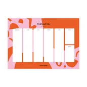 Planery - Tygodniowy planer biurkowy PaperDesk A4, 120 g/m2 – BURANO - miniaturka - grafika 1