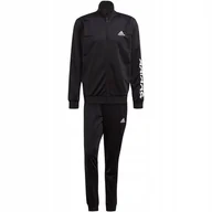 Dresy męskie - Dres męski adidas Primegreen Essentials Linear Logo czarny GK9654 4 - miniaturka - grafika 1