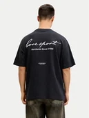 Koszulki męskie - Jack & Jones T-Shirt Dust 12292982 Czarny Loose Fit - miniaturka - grafika 1