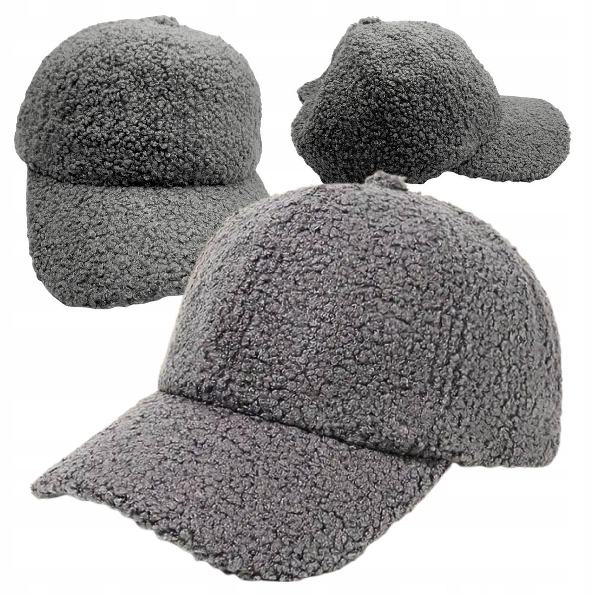 Zimowa Czapka Damska Z Daszkiem Ciepła Stylowa Miękka Oddychająca