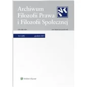 Czasopisma - Wolters Kluwer Archiwum Filozofii Prawa i Filozofii.. 4/2021 (29) - praca zbiorowa - miniaturka - grafika 1
