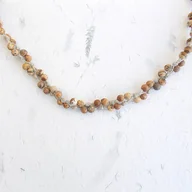 Naszyjniki - Jaspis Naszyjnik bez metalu - miniaturka - grafika 1