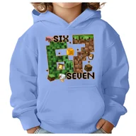 Bluzy dla dziewczynek - BLUZA DZIECIĘCA Z KAPTUREM 67 SIX SEVEN VIRAL 134-140 DLA DZIECKA PREZENT - miniaturka - grafika 1