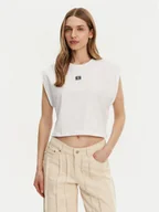 Koszulki i topy damskie - Noisy May T-Shirt Speedy 27033493 Biały Regular Fit - miniaturka - grafika 1