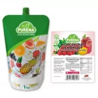 Syropy i koncentraty owocowe - Purena Koncentrat lemoniady malina-cytryna-mięta na 6l 1 kg - miniaturka - grafika 1