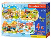 Puzzle - Castorland CASTOR 4w1 Cztery Pory Roku 043019 - miniaturka - grafika 1