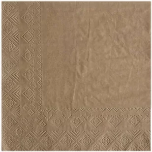 SANTEX Serwetki "Kraft", SANTEX, brązowe, 33 cm, 20 szt SX5153-26 - Gadżety dla niej i dla niego - miniaturka - grafika 1