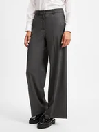 Spodnie damskie - Marc O'Polo Damskie spodnie Marlene Kobiety Sztuczne włókno szary w paski, 34 - miniaturka - grafika 1