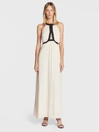 Sukienki - Rinascimento Sukienka wieczorowa CFC0110571003 Beżowy Regular Fit - miniaturka - grafika 1